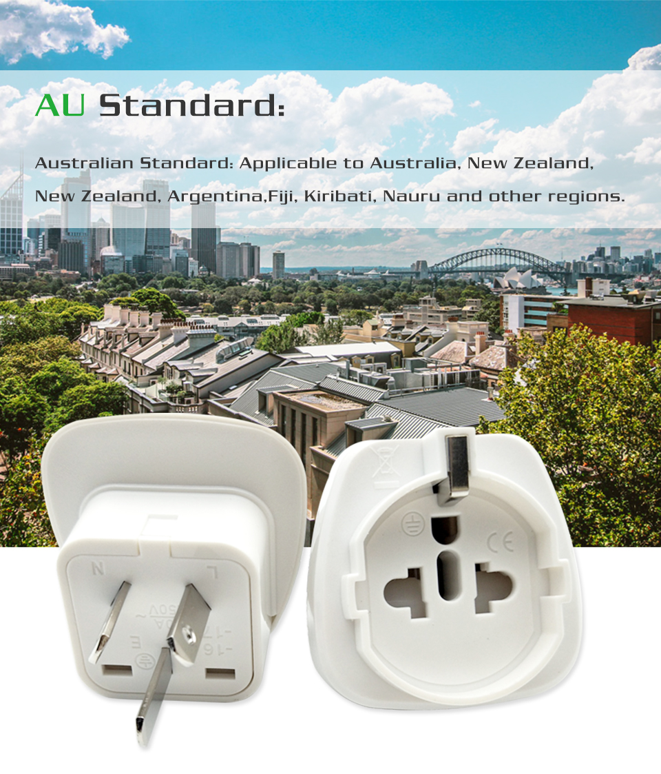 1PC Electric Plug power Socket Adapter Australia Travel Adaptor EU US TO AU socket AC Power Charger Converter 10A 250V (8)