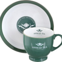 Пара чайная зеленая с логотипом "Ahmad Tea"