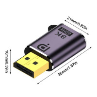 Переходник Mini DP-Displayport 1,4, двунаправленный переходник 8K @ 60Hz, переходник DP-Mini DP «Папа-мама» для MacBookPro