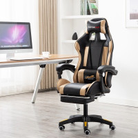 Компьютерное кресло с подголовником и подставкой для ног, цвет в ассортименте