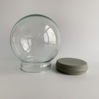 Пустой стеклянный снежный шар, диаметр 45/65/80100/120 мм