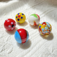 Стеклянный шар, диаметром 16 мм, украшение для дома, консоль кремового цвета, игровой пинбол, маленький пинбол, искусственный шар, бусины для родителей и детей
