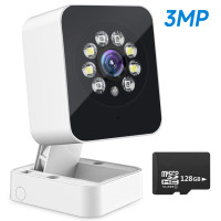 XVIM 2K камеры наблюдения домашней безопасности защиты беспроводной открытый водонепроницаемый ночного видения обнаружения движения HD IP-камера