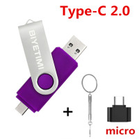 Usb-флеш-накопитель Biyetimi Type-C, 128/64/32/2,0 ГБ