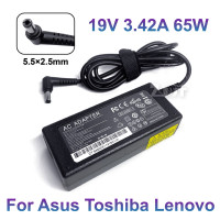 Зарядное устройство для ноутбуков ASUS ACER Toshiba LITEON Delta Gateway Fujitsu Lenovo IBM, 19 в, 5,5 А, 65 Вт, 2,5 x мм