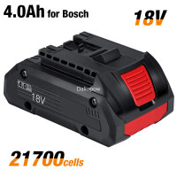 Сменный литий-ионный аккумулятор 18 в, 4,0 Ач для Bosch 1600A016GB, 18-вольтовый профессиональный инструмент