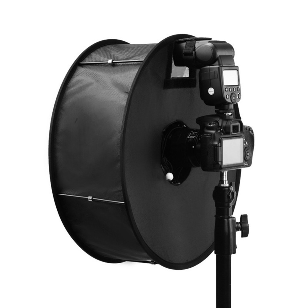 45cm Ring Softbox Speedlight Round Style Flash Light Shoot Soft box Foldable Soft Flash Light Diffuser For DSLR Canon Nikon (2)