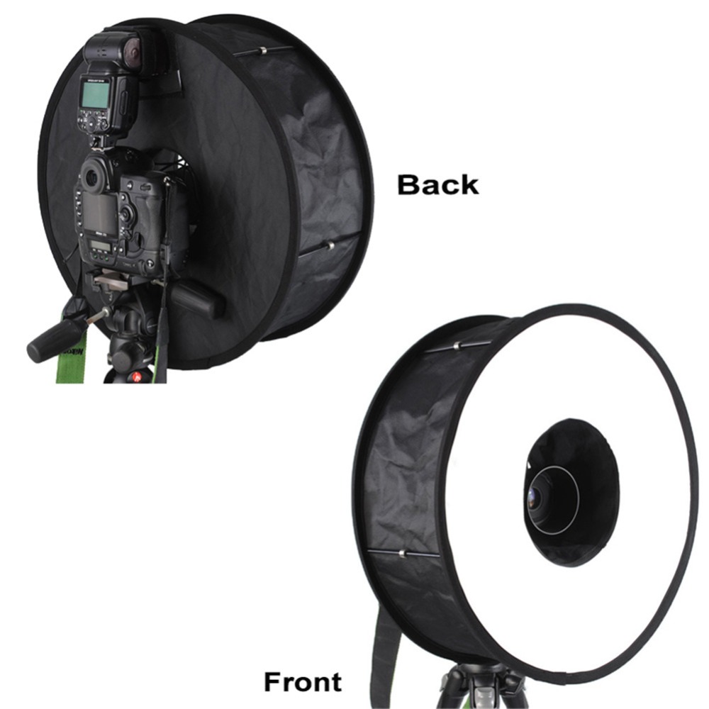 45cm Ring Softbox Speedlight Round Style Flash Light Shoot Soft box Foldable Soft Flash Light Diffuser For DSLR Canon Nikon (5)