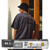 BDCT 23SS 基礎塗鴉字母印花短袖男國潮 重磅260g純棉寬鬆圓領T恤