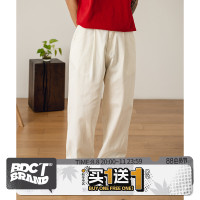 BDCT 日系復古純色直筒休閒褲男 春季cityboy風寬鬆基礎長褲