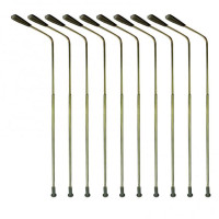 Обучающая мини-игрушка «сделай сам», 10 светодиодов, масштаб 1:75, миниатюрная модель железнодорожного поезда, лампа, столб, уличные фонари, дети, ролевые