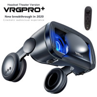 Очки виртуальной реальности VR VRGPRO plus +, мини-Очки виртуальной реальности, очки виртуальной реальности, гарнитура виртуальной реальности для Google cardboard с наушниками