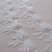 Шифоновая кружевная отделка