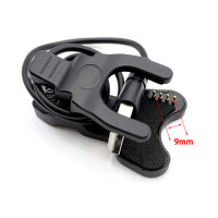 Универсальный зарядный кабель с зажимом, 4-контактный, 8 мм, 9 мм, подходит для умных часов и браслетов, USB-интерфейс, аварийный резервный разъем