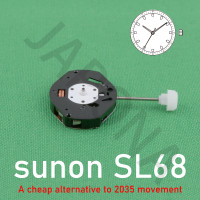 Кварцевый часовой механизм sunon SL68, дешевая альтернатива 2035 аксессуары для перемещения, запасные части для ремонта, часовой механизм