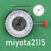 Механизм 2115 Miyota 2115-3, кварцевый механизм, японский механизм, стандартный механизм с индикацией даты