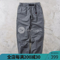 【NextVogue】gramicci 小野人 jam pant水洗格子寬鬆微錐休閒褲