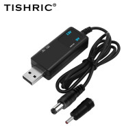 Кабель питания TISHRIC с USB на DC 5 В, USB 9 В, 12 В постоянного тока, переходник с разъемом 5,5/3,5 мм