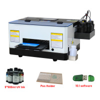 A5 УФ планшетный принтер EPSON L800, принтер для чехлов для телефонов, Мини УФ-принтер для телефонных звонков, стекла, ПВХ карт, металла, дерева, акрила