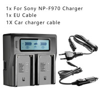 8800 мА · ч NP-F970 NP F970 аккумуляторы со встроенным индикатором питания + быстрое зарядное устройство для SONY NP-F960 светодиодный HVR-HD1000