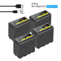 Probty 6800mAh/10800mAh NP-F980 NPF960 NPF970 аккумулятор с USB-выходом зарядки для Sony NP-F970 MC1500C