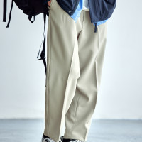 HUMANIMAL 23SS 日本進口霧感易打理面料雙褶垂墜微寬鬆休閒長褲