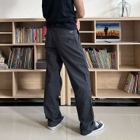 低腰窄臀闊腿褲 男褲VIBE風美潮復古工裝褲 直筒休閒長褲cleanfit