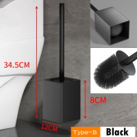 Щетка для унитаза, аксессуары для ванной комнаты, креативная напольная настенная щетка из алюминиевого сплава для туалетной комнаты, Набор держателей для туалетной щетки