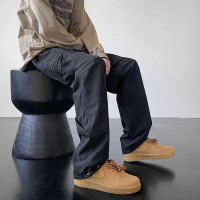 美式衝鋒褲男士夏季防水登山褲運動休閒傘兵褲子寬鬆直筒工裝長褲