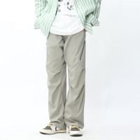 GANGURRU美式雙拉鍊六袋機能褲褶皺直筒寬鬆休閒長褲男Capper同款