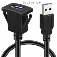 1 м Удлинительный Кабель USB 3,0 для установки встроенной панели приборной панели автомобилей, грузовиков, лодок и мотоциклов