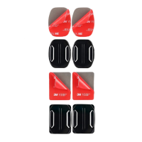 Клейкая плоская изогнутая наклейка для GoPro Hero 11 10 9 8 Black 5 Xiaomi Yi 4K DJI SJCAM