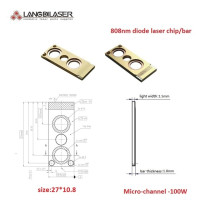 Микроканальная флейта/диодный лазерный чип/808 и 100 нм MI Лазерная панель/мощность: Вт/каждый
