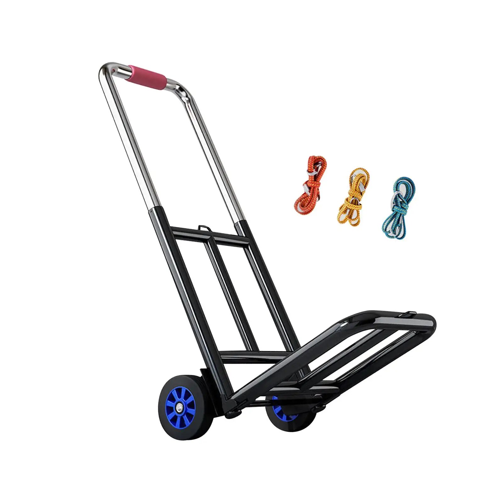 Folding Hand Truck Utility Cart Folding Hand Cart Heavy Duty Luggage Cart for Office