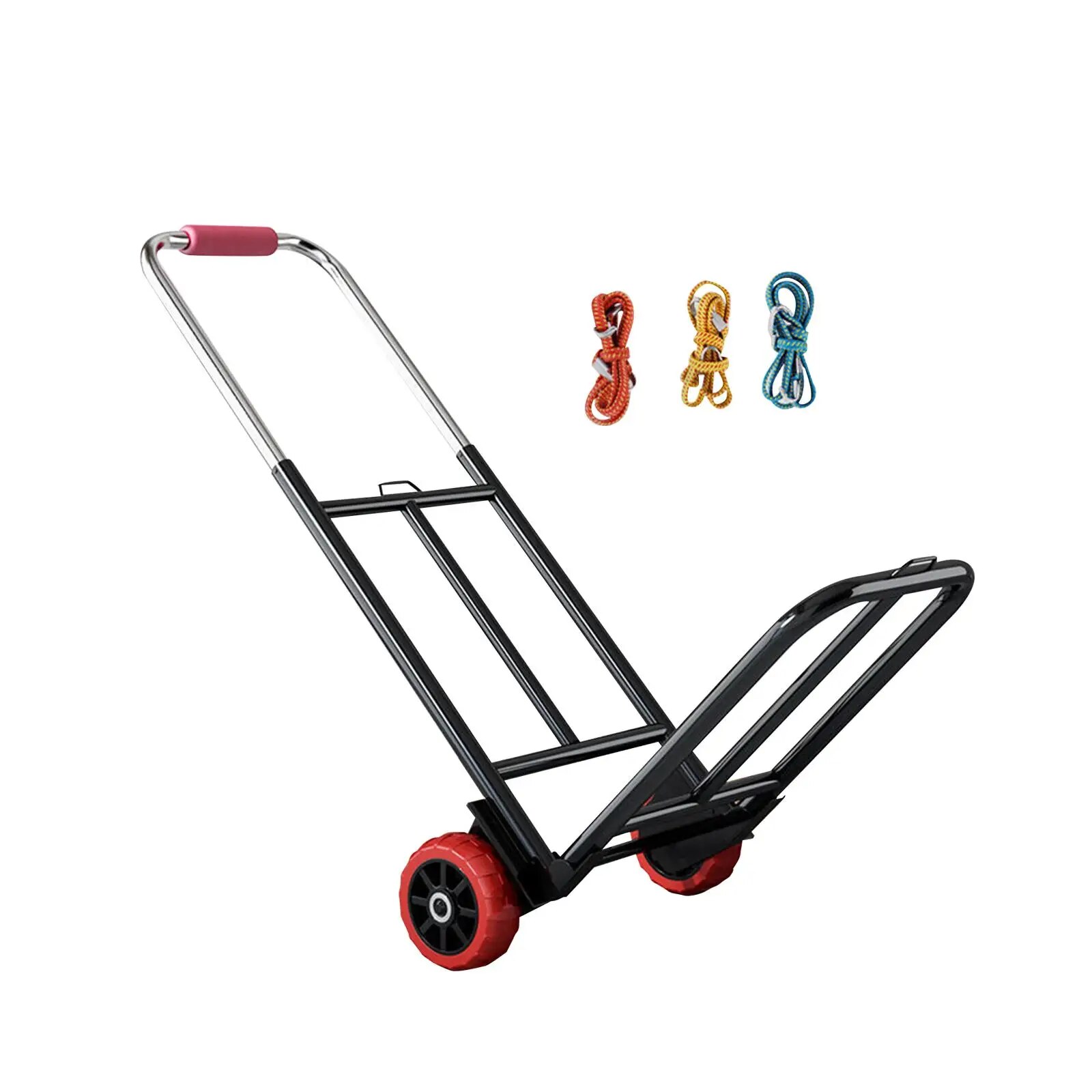 Folding Hand Truck Folding Hand Cart Adjustable Portable Foldable Platform Truck Cart for Office Transportation Travel