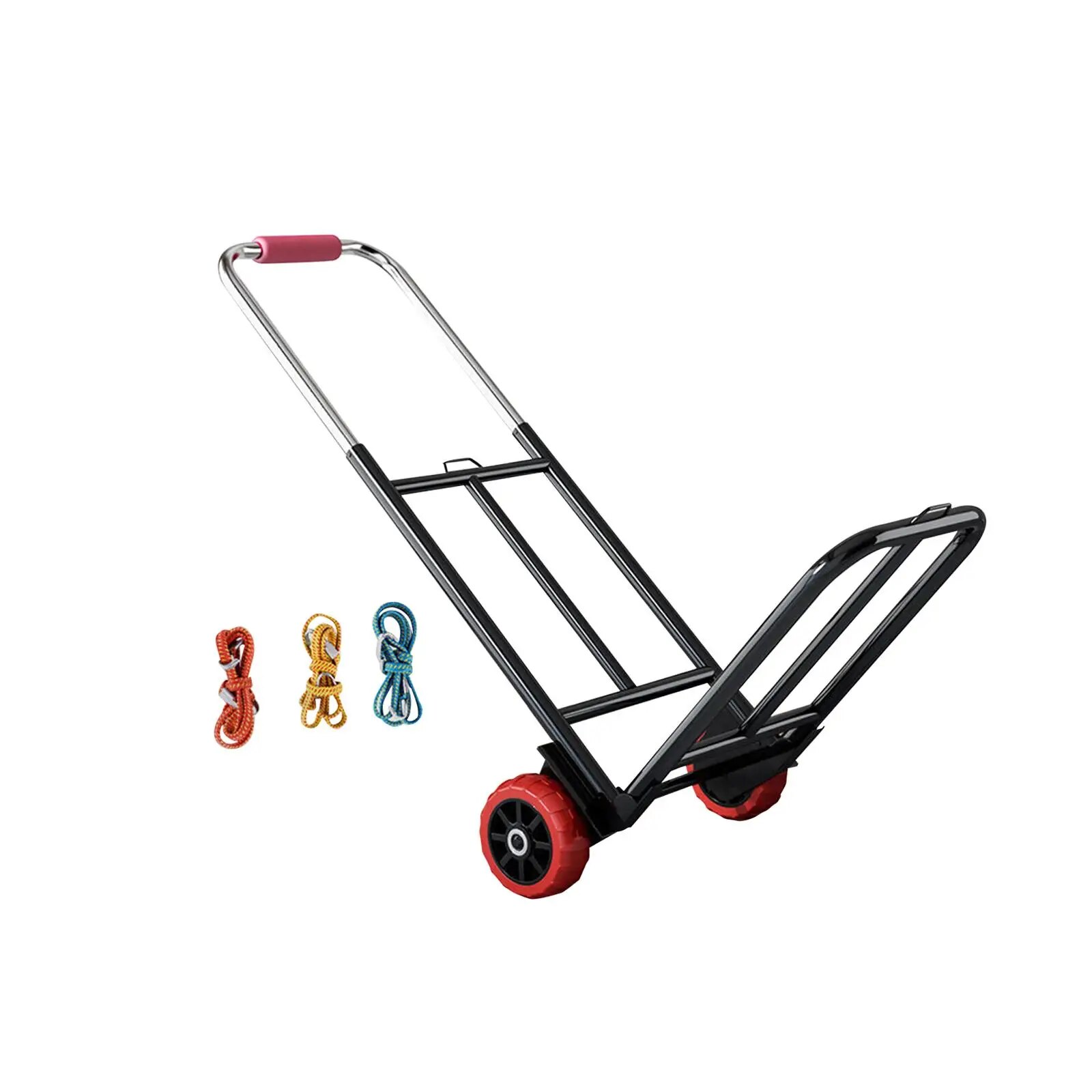 Folding Hand Truck Folding Hand Cart Adjustable Portable Foldable Platform Truck Cart for Office Transportation Travel