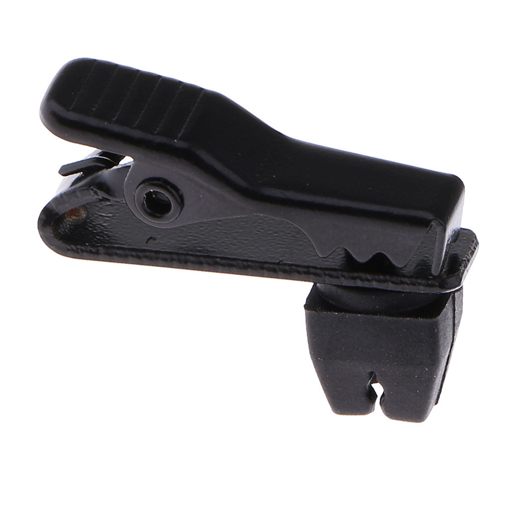 Black Metal Mini 5mm Lavalier Lapel Collar Clip Mic Holder for Microphone