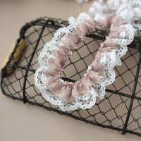 Жаккардовая ткань плиссированные кружева