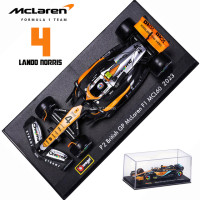 Модель автомобиля Bburago в масштабе 1:43 MCL60 2023 4 # лванная Норрис P2 Британский GP Mclaren F1 #81 «Оскар пиастри», литье под давлением, модели автомобилей для соревнований