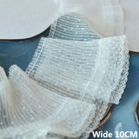 Кружевная аппликация в горошек, 10 см