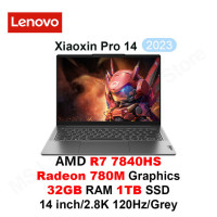 Ноутбук Lenovo Xiaoxin Pro 14 2023 ультра AMD Ryzen7 7840HS Radeon 780M 32 Гб LPDDR5X RAM 1 ТБ/2 ТБ SSD 2,8 K 400nits 120 Гц