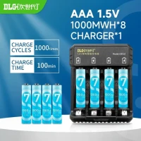 Литиевая аккумуляторная батарея DLGPOWER AA/AA 1,5 в с зарядным устройством для дистанционного управления