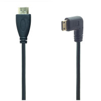 Кабель Mini HDMI-совместимый с 1080p 3D адаптер позолоченный разъем HDTV C прямоугольный для камеры монитора проектора ноутбука тв 0,5 м