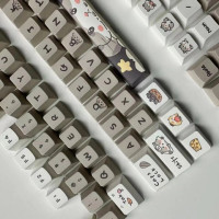 Колпачки для ключей с белкой и высотой вишни, 132 клавиш