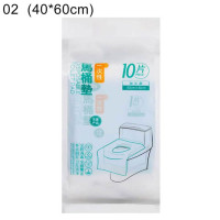 Одноразовые водонепроницаемые чехлы на сиденья унитаза, 10 шт