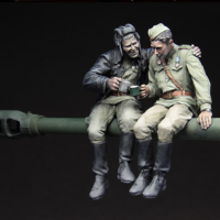 Масштаб 1/35, литой под давлением фигурка солдата из смолы (включая корпус)