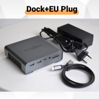 Док-станция для ноутбука, USB C концентратор 10 Гбит/с Type C на 2x HDMI DisplayPort 4K 60 Гц, док-станция с тройным дисплеем для Lenovo HP Thunderbolt 4/3