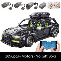 Техническое приложение, дистанционное управление, T5023 RS6 Мотер, силовые кирпичи, строительные блоки, постройка, автомобиль, подарок, игрушки для детей, наборы Moc для сборки