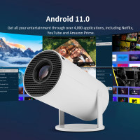 Проектор Progaga 4K Android 11 WiFi 200 ANSI Allwinner H713 HY300 BT5.0 1080P 1280x720P, домашний кинотеатр, наружный портативный проектор