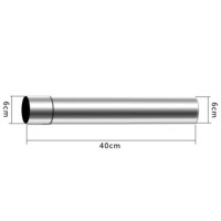 Труба из нержавеющей стали для газовой плиты, 30/40 см, 60/80 мм